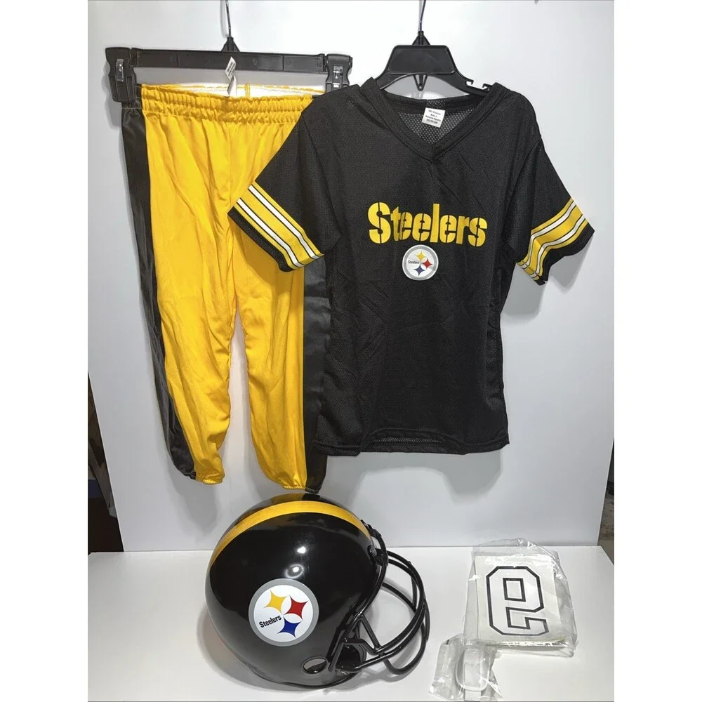 Franklin Steelers Uniform Set Youth NFL Football Jersey Helmet  Small  Open box